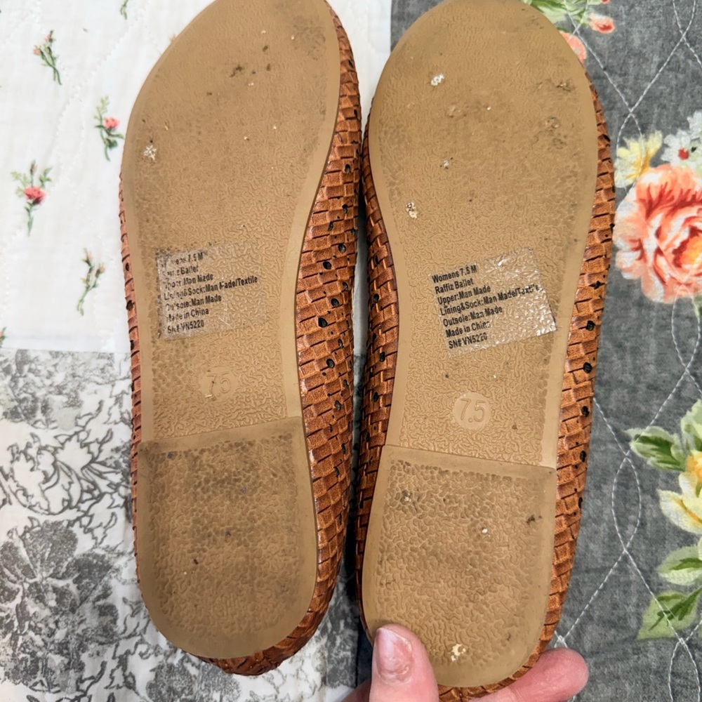 Self Esteem Tan Women's Flats - Picture 5 of 6